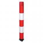Traffic-line Flexible Post Off-highway- 1,000 Mmh - Reflective Sleeve - Redwhite - No Base 435609
