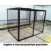 Defender Cage with Double Doorsh 1800 X W 2400 X D 1800 - Powder Coated Yellow 435624