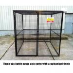 Gas Cylinder Cage with Double Doorsh 1880 X W 2000 X D 2000 - Galvanised Steel 435627