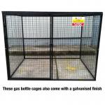 Gas Cylinder Cage with Double Doorsh 1800 X W 2400 X D 1800 - Galvanised Steel 435628