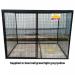 Gas Cylinder Cage with Double Doorsh 1800 X W 2400 X D 1800 - Powder Coated Green 435636