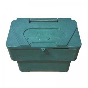 115 Litre Grit Bin - Green Moulded Lock, Stackable 435685