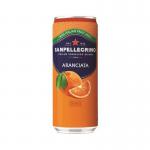 San Pellegrino Aranciata Orange 330Ml Can (Pack Of 24) 435700