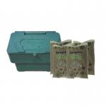 115 l Stackable Grit Binforest Green + 4 X 25 Kg Brown Salt 435714