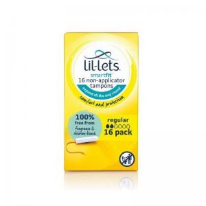 Lil-Lets Non-Applicator Tampons Regular X16 Pack Of 6 8210478P 435739
