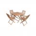 London 4 Seat Dining Setfour Folding Armchairs 435845