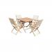 London 4 Seater Dining Setfour Folding Armchairs - Rope Material 435847