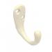 White Wardrobe Hook Pack of 20 436154
