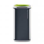 60 Litre Executive Recyclingbin, Single Lime Green Round Aperture 436169