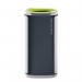 60 Litre Executive Recyclingbin, Single Lime Green Round Aperture 436169