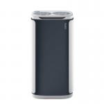60 Litre Executive Recyclingbin, Twin Grey Apertures 436172