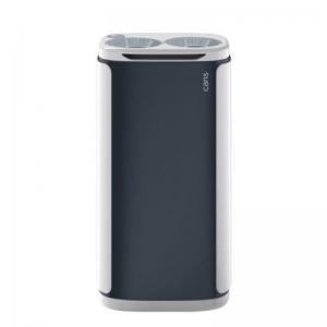 60 Litre Executive Recycling Bin, Twin Grey Apertures 436172