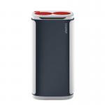 60 Litre Executive Recyclingbin, Twin Red Apertures 436173