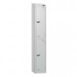 2 Tier - Steel Locker Sloping Top - Cam Lock - H 1950 X W 300 X D 450 436203