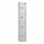4 Tier - Steel Locker Sloping Top - Cam Lock - H 1950 X W 300 X D 450 436229