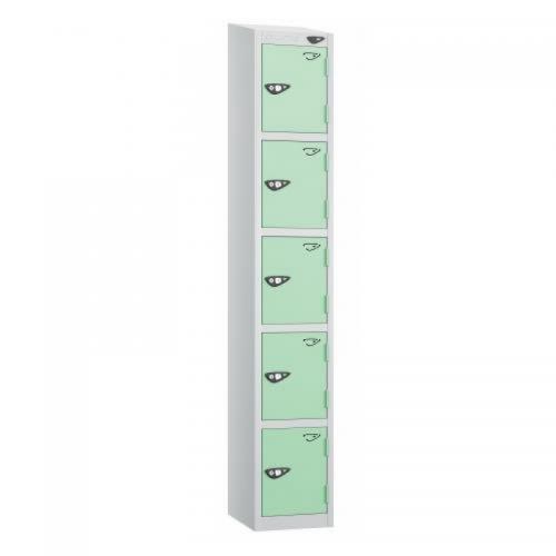 5 Tier - Steel Locker Sloping Top - Pearl | SLBY436252 | Lockers