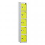 5 Tier - Steel Locker Sloping Top - Cam Lock - H 1950 X W 300 X D 450 436253