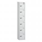 6 Tier - Steel Locker Sloping Top - Cam Lock - H 1950 X W 300 X D 450 436255