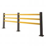 Pedestrian Barrier - 3 Rail - 1500 mm Width - Safety Yellow 436305