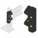 Armco Pedestriansafety End - Black 436331