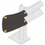 Armco Fishtail Safety End - Black 436333
