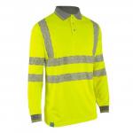 Envirowear Recyclablehi-vis Long Sleeve Polo Shirt Sy S 436387