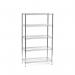Eclipse Chrome Wire 5 Tier Staticstarter Unit 1820 H X 1220 W X 355 D mm 436660