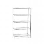 Eclipse Perma Plus Wire 5 Shelf Static Unit 1820H X 1220W X 460D mm 436728