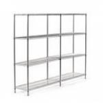 Eclipse Perma Plus Wire 4 Shelf Add On Unit 1625H X 610W X 460D mm 436778