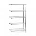 Eclipse Perma Plus Wire 5 Shelf Add on Unit 1820 H X 760 W X 305 D mm 436794