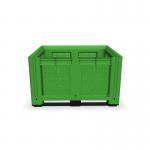 Vented Plastic Box Pallet 770 H X 1000 W X 1200 D mm - Green 436824