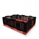 Plastic Pallet Collar- 1000 X 1200 X 300 mm - Black 436827
