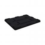 Drop-on Plastic Lid Forbox Pallets 1000 X 1200 mm - Black 436832