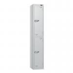 2 Tier - Steel Locker Flat Top - Combi Lock - H 1800 X W 300 X D 450 437034