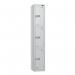 3 Tier - Steel Locker Flat Top - Combi Lock - H 1800 X W 300 X D 450 437047