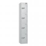 4 Tier - Steel Locker Flat Top - Combi Lock - H 1800 X W 300 X D 450 437060