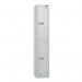 2 Tier - Steel Locker Flat Top - Combi Lock - H 1800 X W 300 X D 300 437229