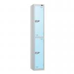 2 Tier - Steel Locker Flat Top - Combi Lock - H 1800 X W 300 X D 300 437238