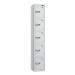 5 Tier - Steel Locker Flat Top - Combi Lock - H 1800 X W 300 X D 300 437268
