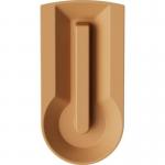 Ubin Recycle Bin Lid Insert- Combined Aperture - Brown for Food 437296