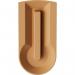 Ubin Recycle Bin Lid Insert- Combined Aperture - Brown for Food 437296