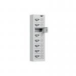 1005 X 250 X 180, 8 Phone Chargingmini Locker, 3 Pin , Cam Locks Silversilver 437308