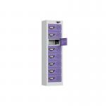 1005 X 250 X 180, 8 Tier Phone Chargingmini Locker Cam Locks Usbaviolet 437324