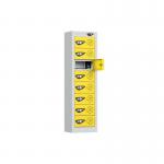 1005 X 250 X 180, 8 Tier Phone Chargingmini Locker Cam Locks Usbayellow 437331