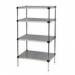 Galvanised Shelving Unit -4 Shelves - 1800 H X 1000 W X 400 D mm 437342