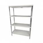 Powder Coated Shelving Unit-4 Shelves - 1800 H X 1000 W X 400 D mm 437352