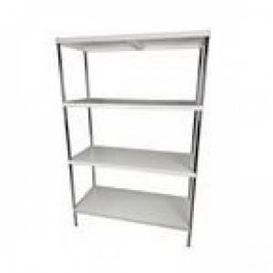 Powder Coated Shelving Unit- 4 Shelves - 1800 H X 1200 W X 600 D mm
