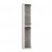 2 Tier Full Clear Door Locker,1800 X 300 X 300 Silver Body, Cam Locks 437471