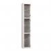 3 Tier Full Clear Door Locker,1800 X 300 X 300 Silver Body, Cam Locks 437472