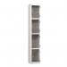 4 Tier Full Clear Door Locker,1800 X 300 X 300 Silver Body, Cam Locks 437473